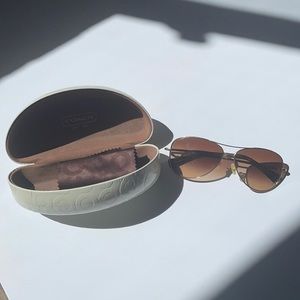 Coach sunglasses + case